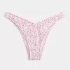 Slip bikini a coste con sgambatura alta e sgambatura alta