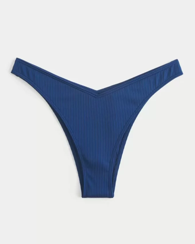 Slip bikini a coste con sgambatura alta e sgambatura alta