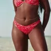 Slip bikini a coste con sgambatura alta e sgambatura alta