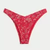 Slip bikini a coste con sgambatura alta e sgambatura alta
