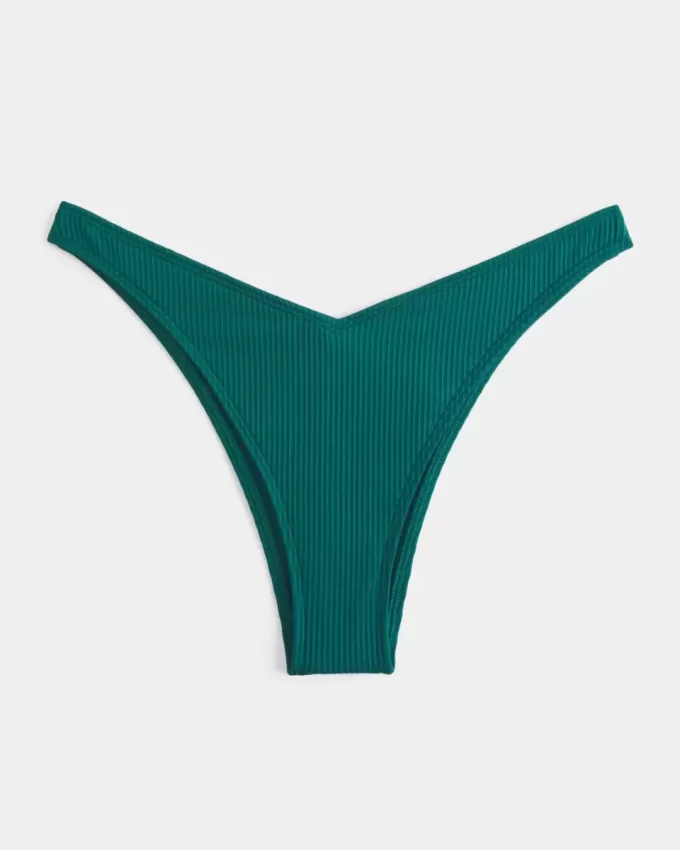 Slip bikini a coste con sgambatura alta e sgambatura alta