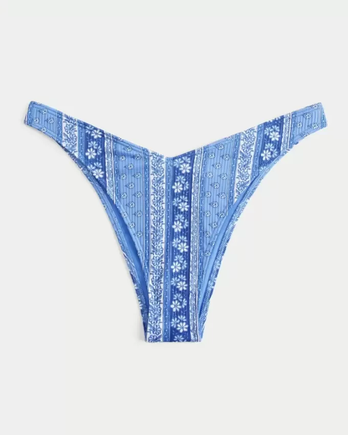 Slip bikini a coste con sgambatura alta e sgambatura alta