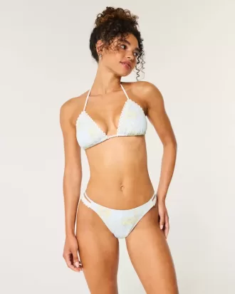 Slip bikini a sgambatura alta con spalline sottili