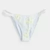 Slip bikini a sgambatura alta con spalline sottili