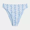 Slip bikini a vita alta con sgambatura alta e coste