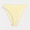 Slip bikini a vita alta con sgambatura alta e coste