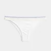 Slip bikini a vita alta con sgambatura arricciata