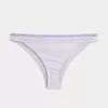 Slip bikini a vita alta con sgambatura arricciata