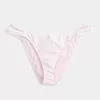 Slip bikini aderente con doppio cinturino e finiture in stile uncinetto