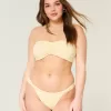 Slip bikini Cheekiest con spalline larghe in jacquard