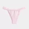 Slip bikini Cheekiest con spalline larghe in jacquard
