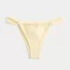 Slip bikini Cheekiest con spalline larghe in jacquard