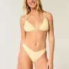 Slip bikini Cheeky in jacquard con vita a V e sgambatura alta Slip bikini Cheeky in jacquard con vita a V e sgambatura alta