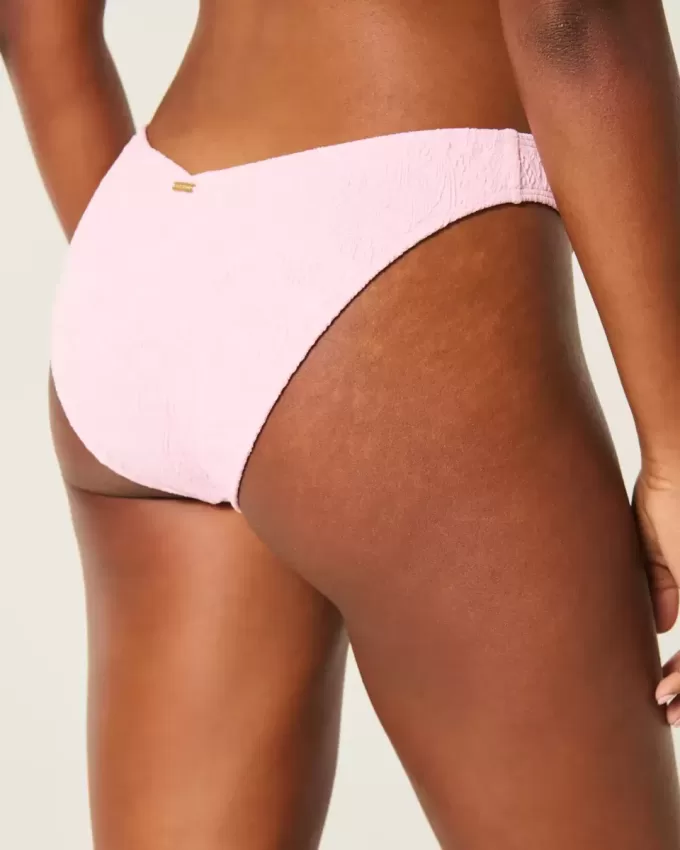 Slip bikini Cheeky in jacquard con vita a V e sgambatura alta Slip bikini Cheeky in jacquard con vita a V e sgambatura alta