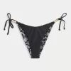 Slip bikini Cheeky reversibile con lacci laterali