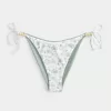 Slip bikini Cheeky reversibile con lacci laterali