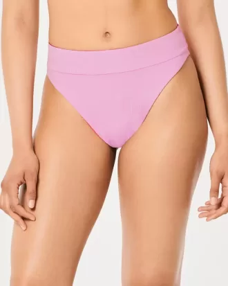 Slip bikini reversibile a vita alta e sgambata Gilly Hicks