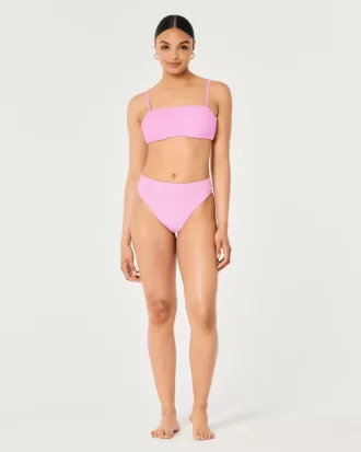 Slip bikini reversibile a vita alta e sgambata Gilly Hicks