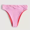 Slip bikini reversibile a vita alta e sgambata Gilly Hicks