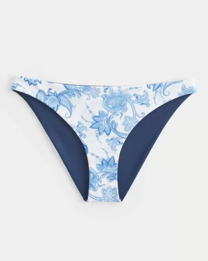 Slip bikini reversibile a vita bassa e sgambata