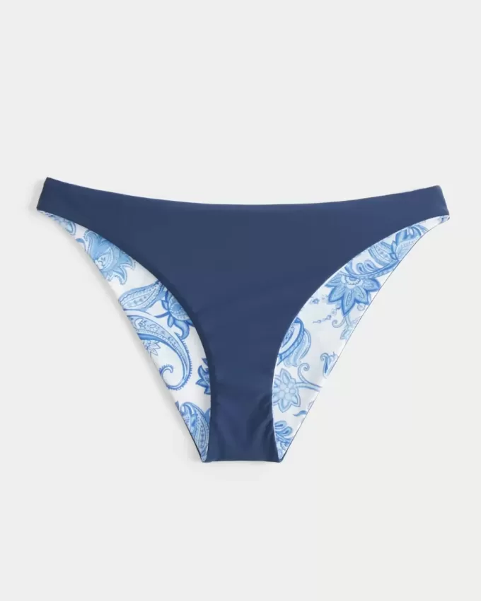 Slip bikini reversibile a vita bassa e sgambata