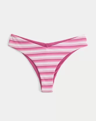 Slip bikini reversibile con vita a V