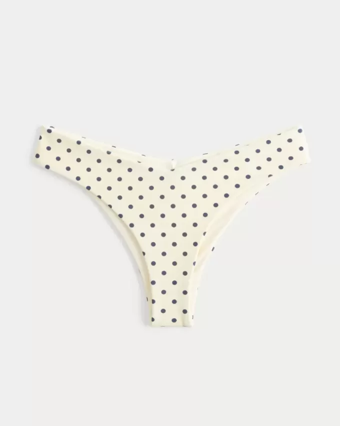 Slip bikini reversibile con vita a V