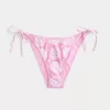 Slip bikini sfacciato con lacci laterali