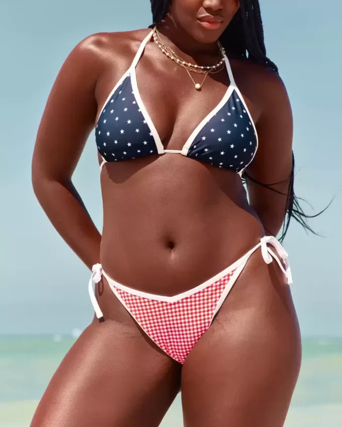 Slip bikini sfacciato con lacci laterali