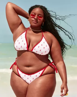 Slip bikini sfacciato con lacci laterali
