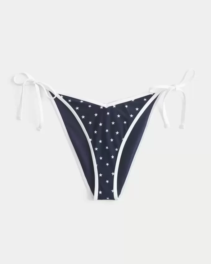 Slip bikini sfacciato con lacci laterali