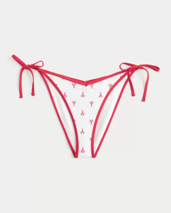 Slip bikini sfacciato con lacci laterali