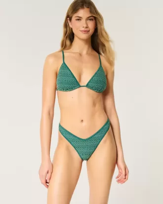 Slip bikini sfacciato in stile uncinetto
