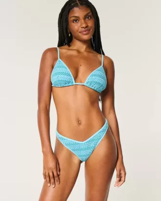 Slip bikini sfacciato in stile uncinetto