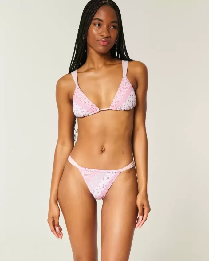 Slip bikini sgambato e sgambato con arricciatura Slip bikini sgambato e sgambato con arricciatura