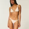 Slip bikini sgambato e sgambato con arricciatura