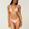 Slip bikini sgambato e sgambato con arricciatura