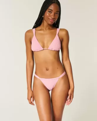 Slip bikini sgambato e sgambato con arricciatura