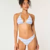 Slip bikini sgambato e sgambato con arricciatura