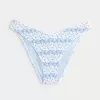 Slip bikini sgambato e sgambato con arricciatura