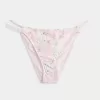 Slip bikini sgambato stile uncinetto misto