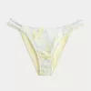 Slip bikini sgambato stile uncinetto misto