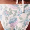 Slip bikini sgambato stile uncinetto misto