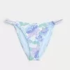 Slip bikini sgambato stile uncinetto misto