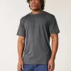 T-shirt girocollo elasticizzata rilassata