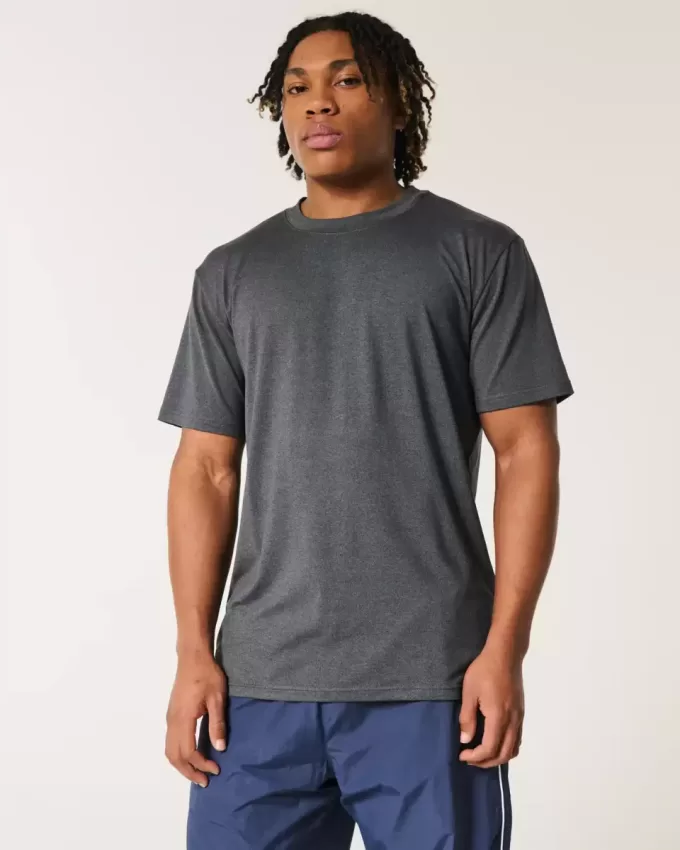 T-shirt girocollo elasticizzata rilassata