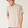 T-shirt girocollo elasticizzata rilassata
