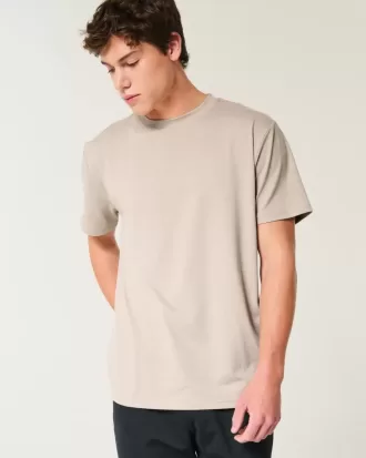 T-shirt girocollo elasticizzata rilassata