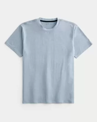 T-shirt girocollo elasticizzata rilassata