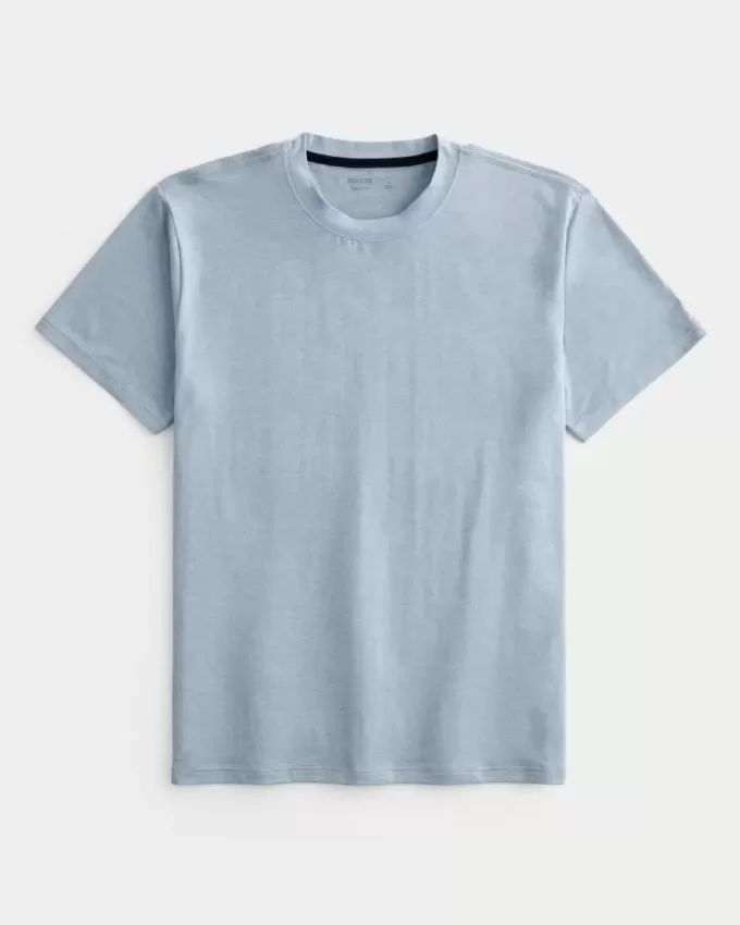 T-shirt girocollo elasticizzata rilassata
